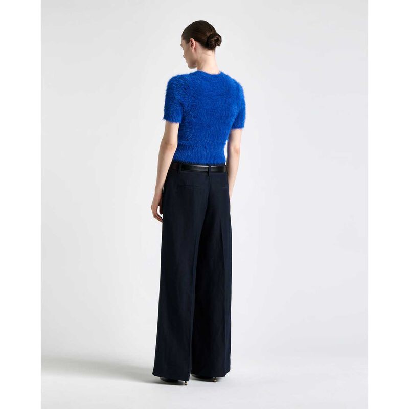 Cue Fluffy Short Sleeve Knit image number 1